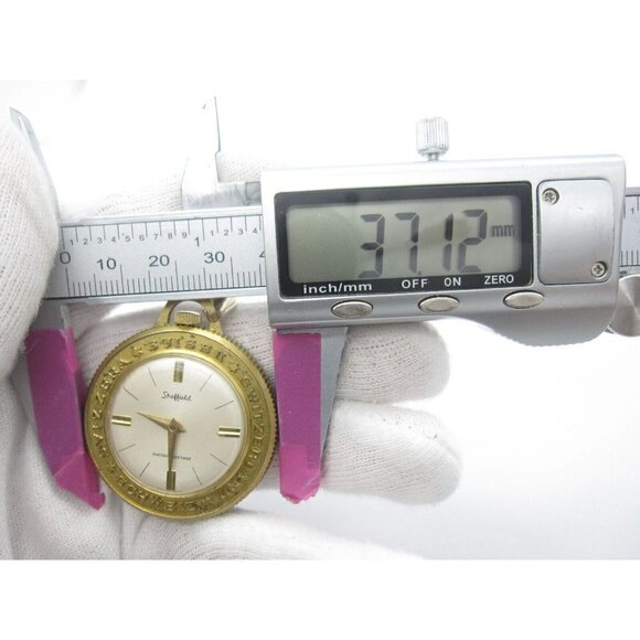 Vtg Women's Sheffield Swiss Hand Wind Analog 37mm Dial Causal Round Watch (E910) - Picture 3 of 7